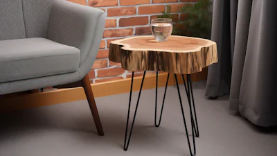 Zelf maken: twee leuke bijzettafeltjes (van een boomstam bijvoorbeeld)