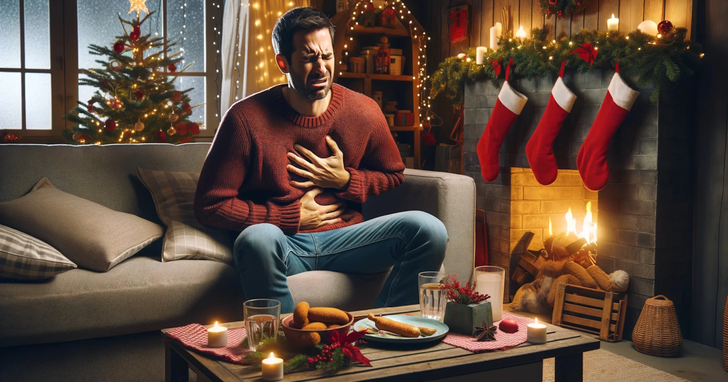Zo voorkom je brandend maagzuur (na je kerstdiner bijvoorbeeld)
