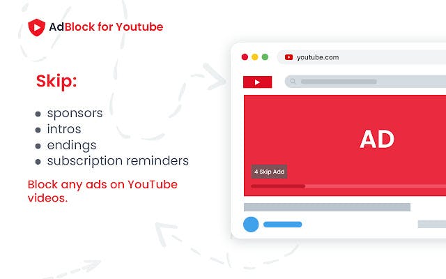 Adblock is een van de vele adblockers voor YouTube