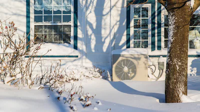Het verbruik van de warmtepomp, zelfs als het buiten vriest