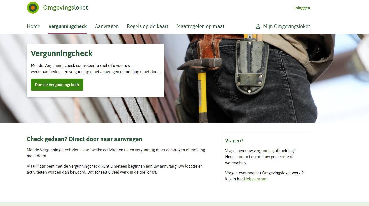 Vergunningcheck ivm zonnepanelen op de gevel