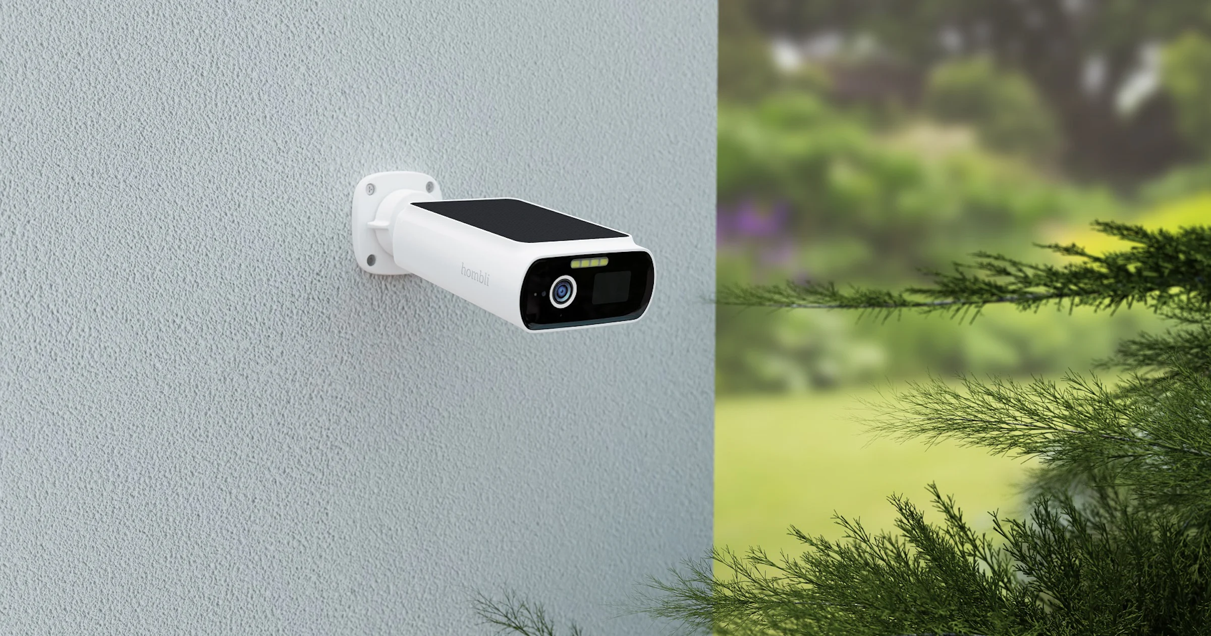 Review Hombli Solar Cam 2K - Stevige schijnwerpercamera met zonnepaneel