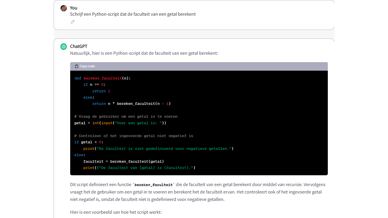 ChatGPT blijkt van vele (code)markten thuis.