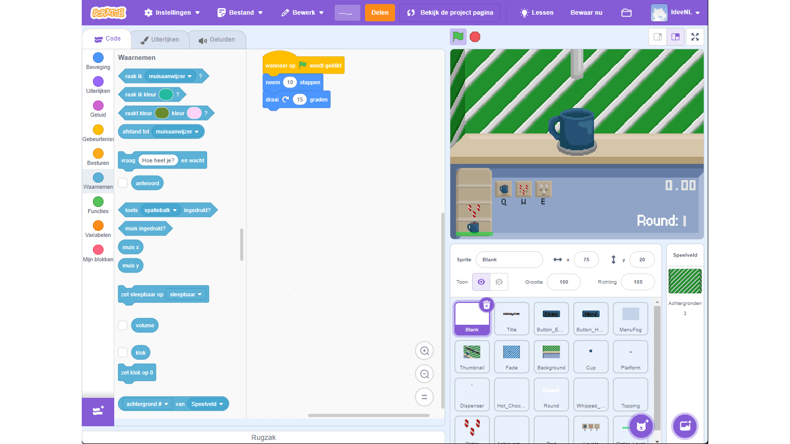 Klikken, slepen en combineren voor een originele animatie.