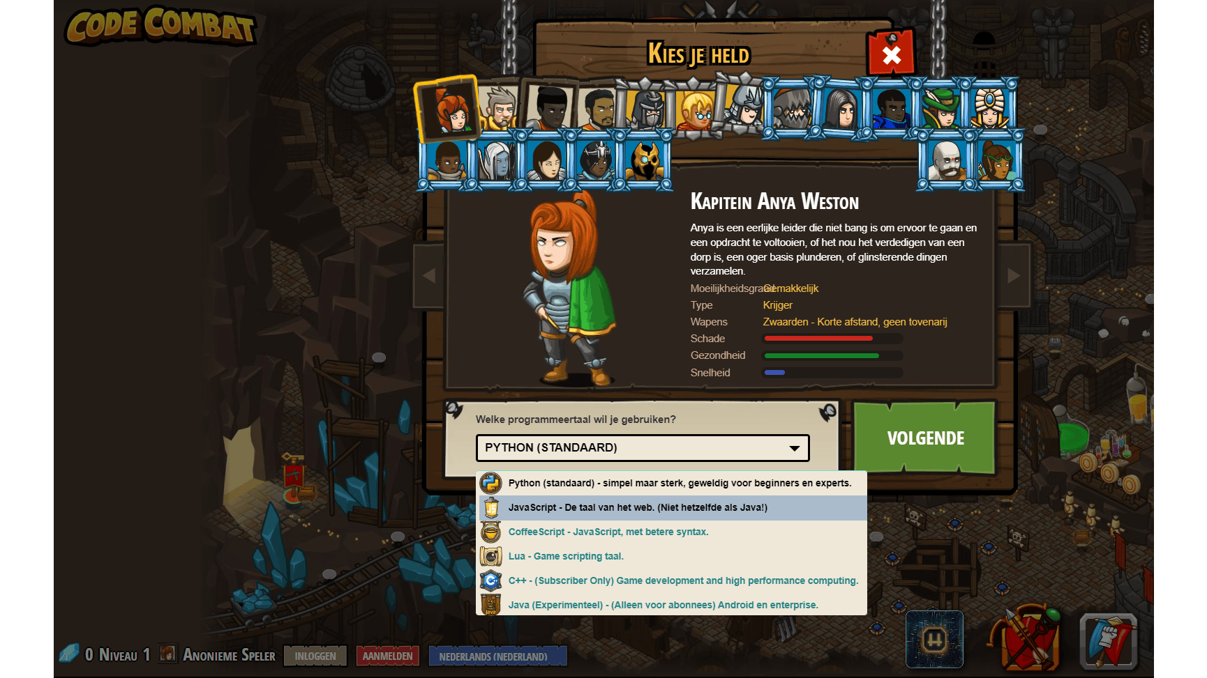 Al spelend leren programmeren, en dat mag je bij CodeCombat vrij letterlijk nemen.
