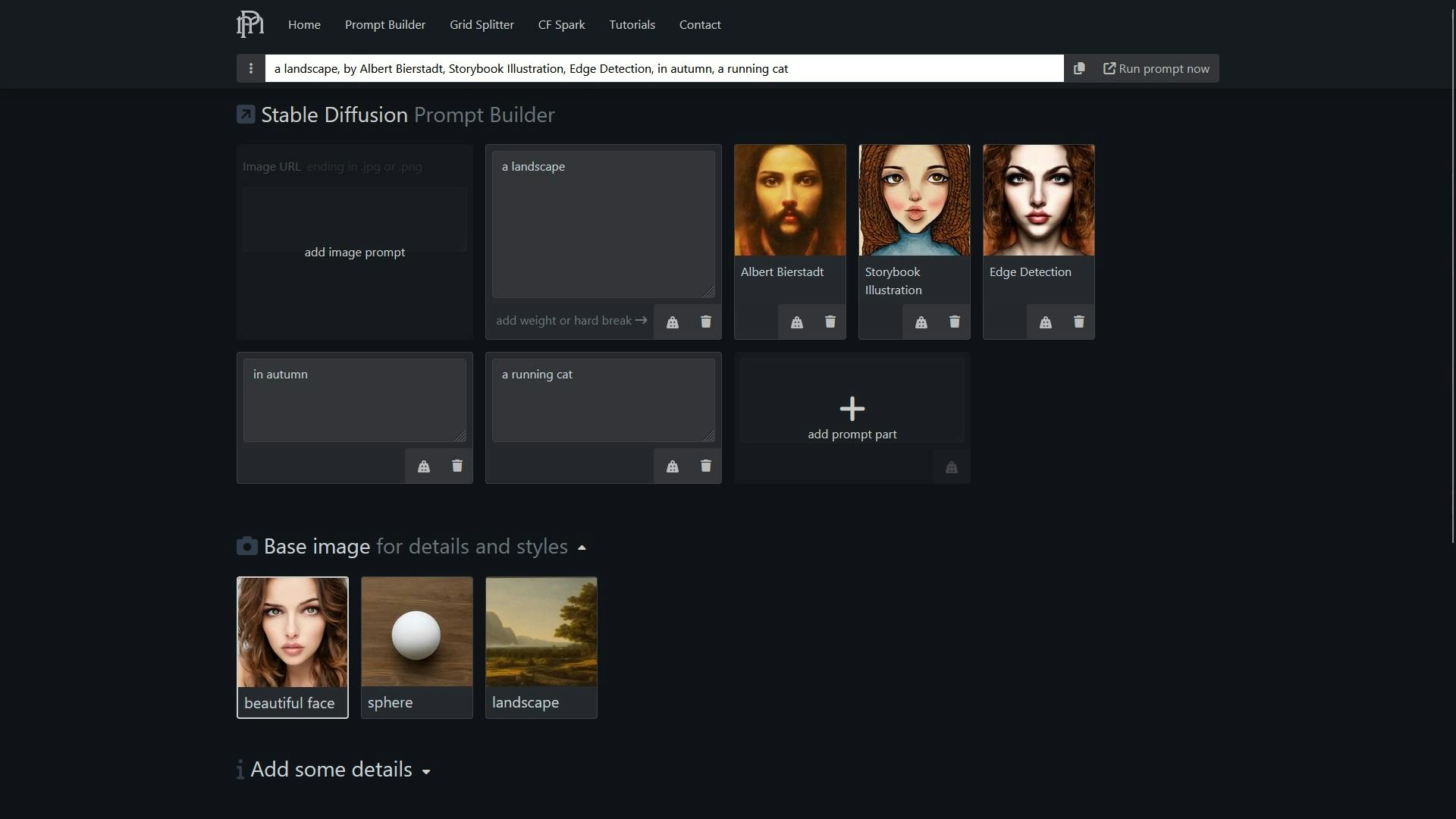 Prompt Builder helpt je bij het opbouwen van een prompt.