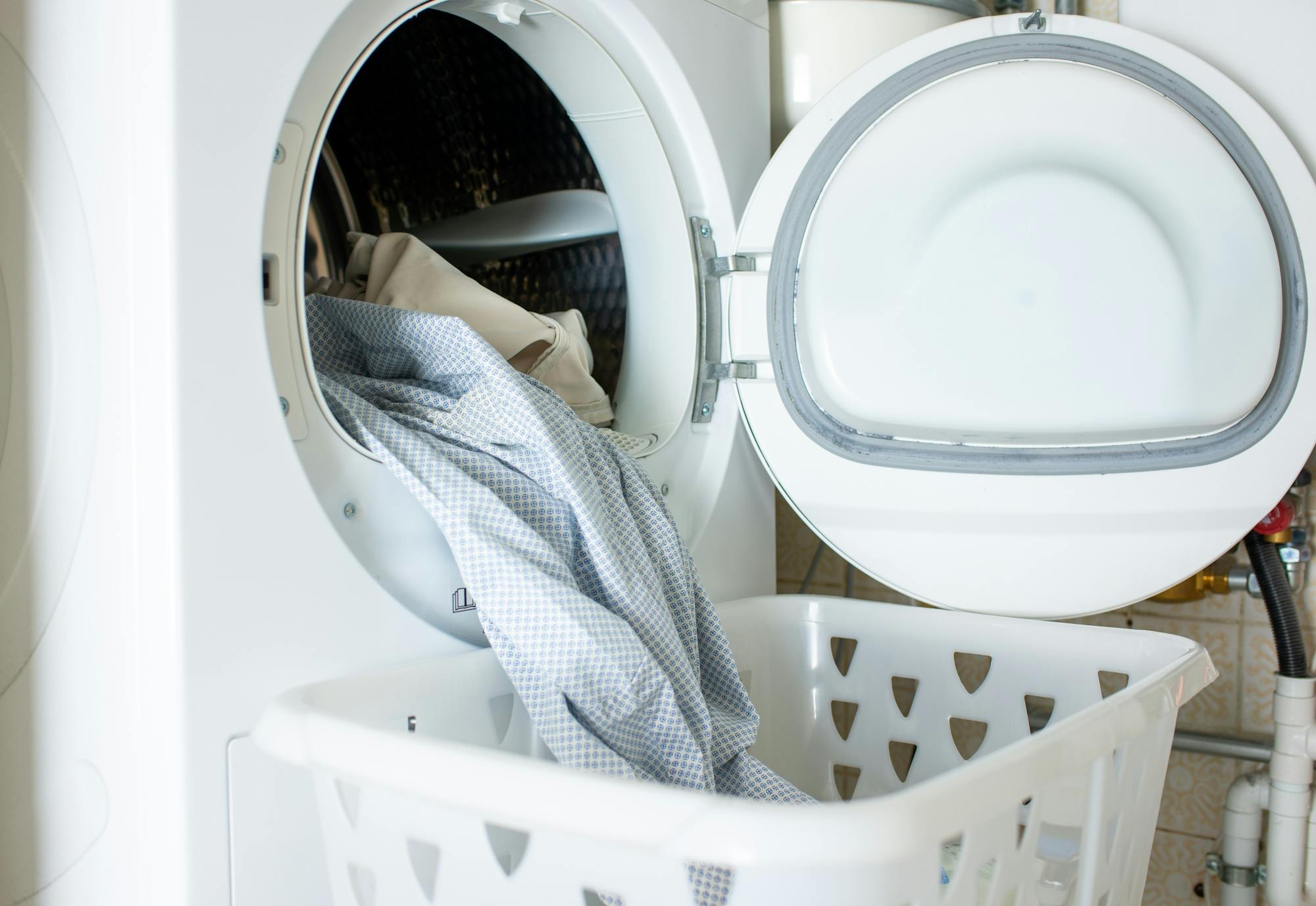 Was komt uit de droger