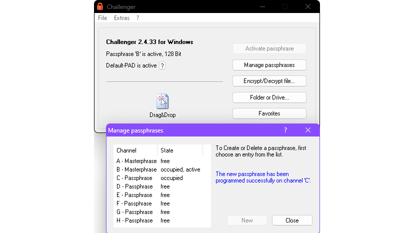 Snel bestanden encrypteren, elk met een ander wachtwoord.