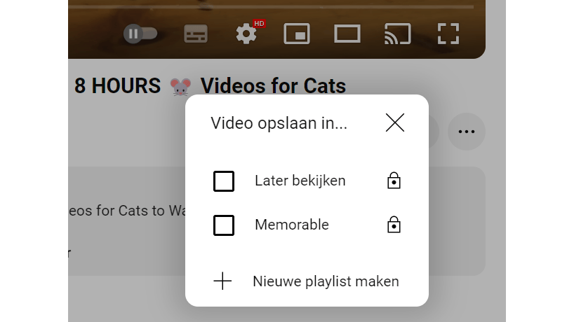 Bekijk interessante video’s later, op een beter moment.