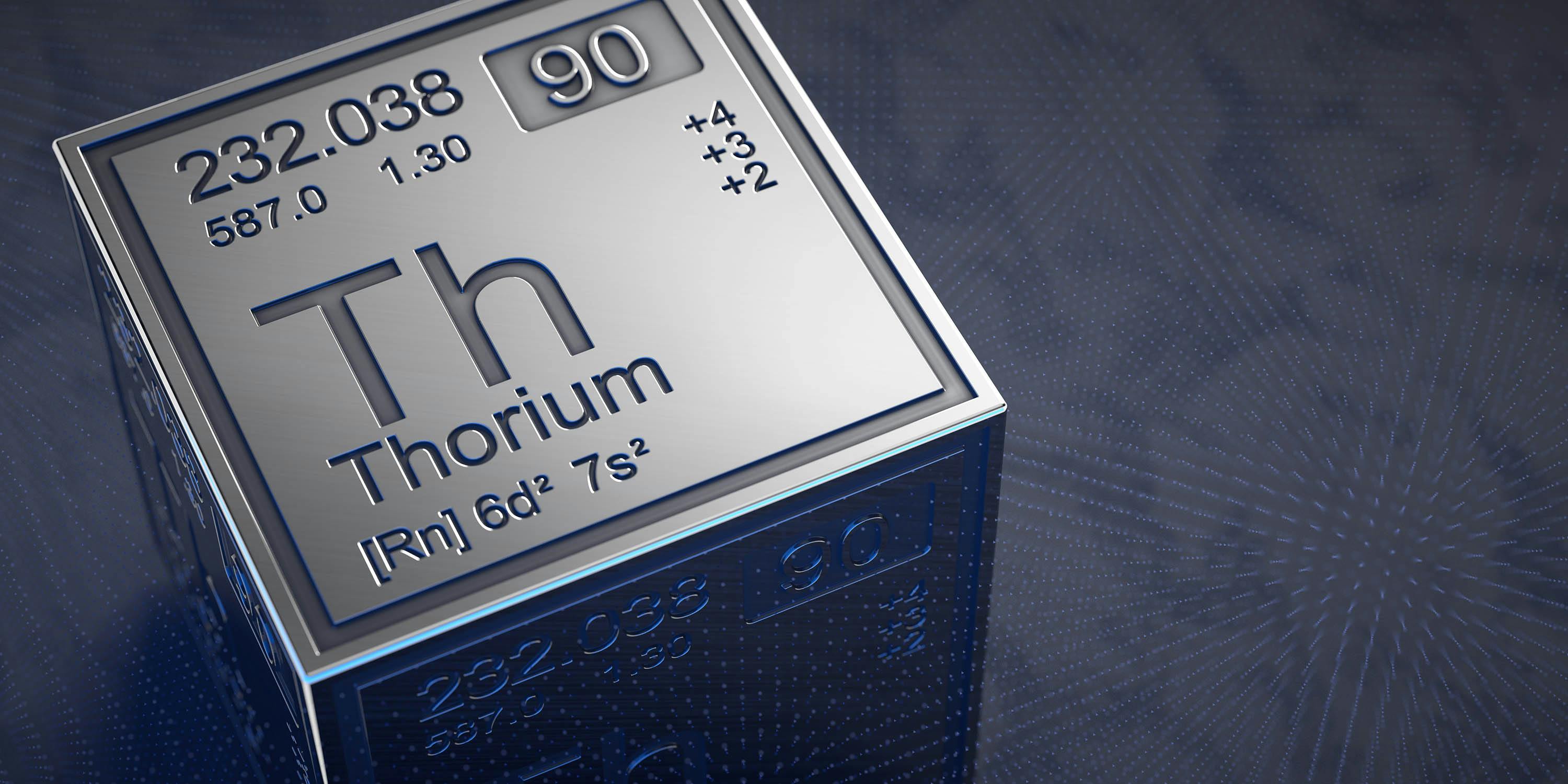 Er is drie tot vier keer meer thorium beschikbaar in de wereld dan uranium.