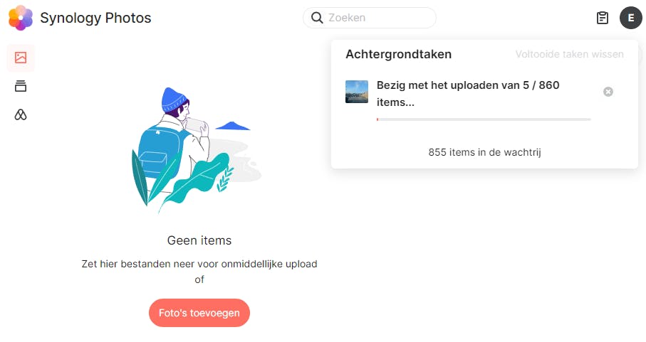 Synology Photos komt pas tot leven als je er foto’s in stopt.
