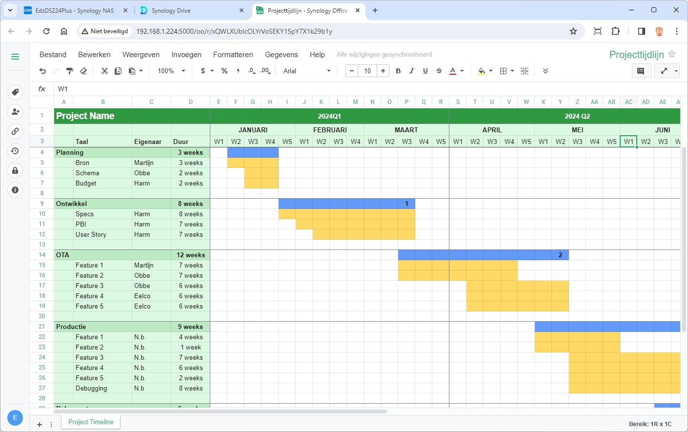 Met Synology Drive en Office maak je van de DS223 of de DS224+ een krachtige privécloud, compleet met alternatieven voor diensten als OneDrive en de web-apps van Office.