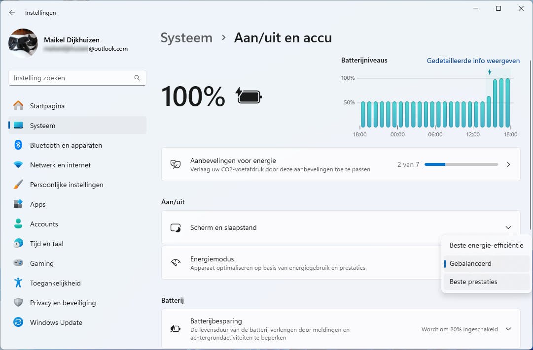 Wat vind je belangrijker, een snel systeem of laag energieverbruik?