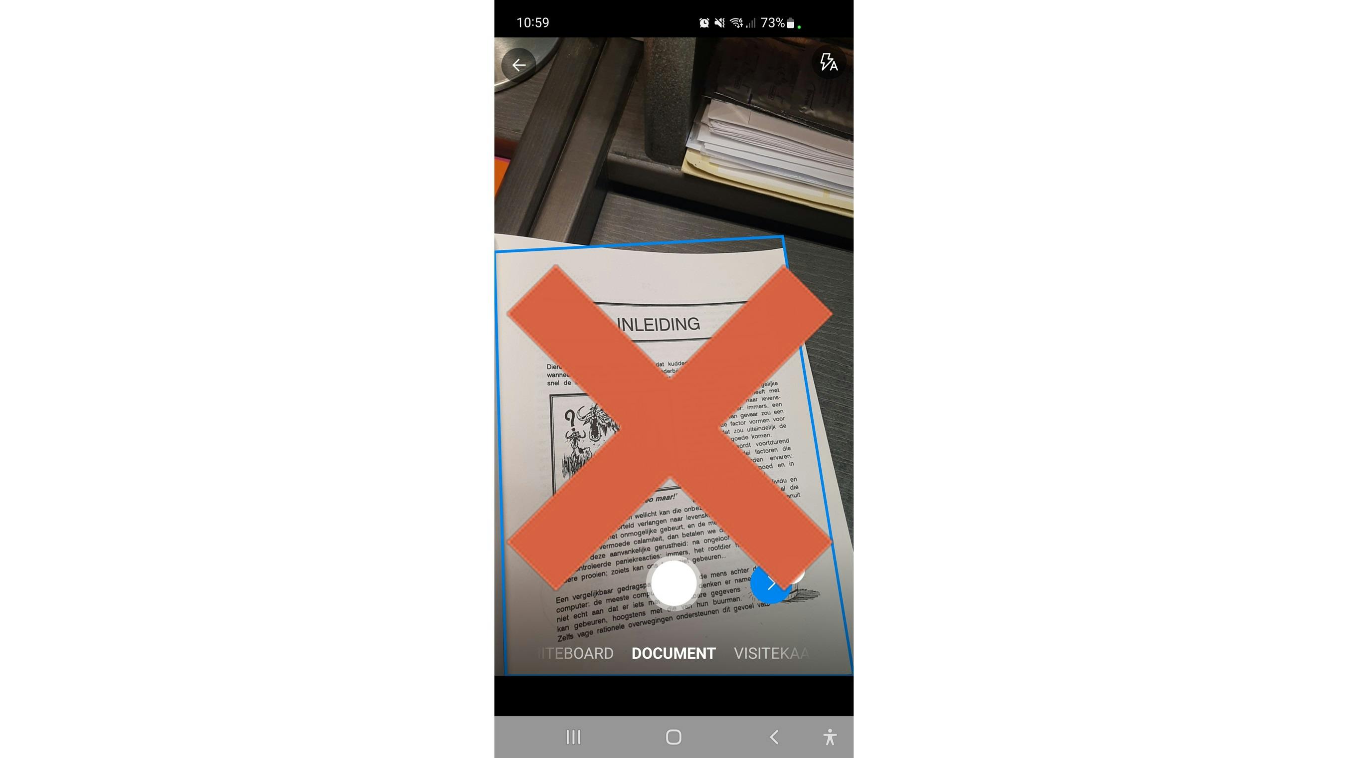 Suboptimale scanomstandigheden leiden tot minder goede scan- en ocr-resultaten.