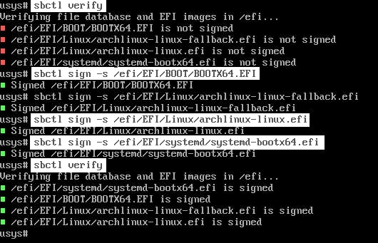 De Secure Boot-configuratie in Arch Linux verloopt veel handmatiger dan bij een distributie als Ubuntu.
