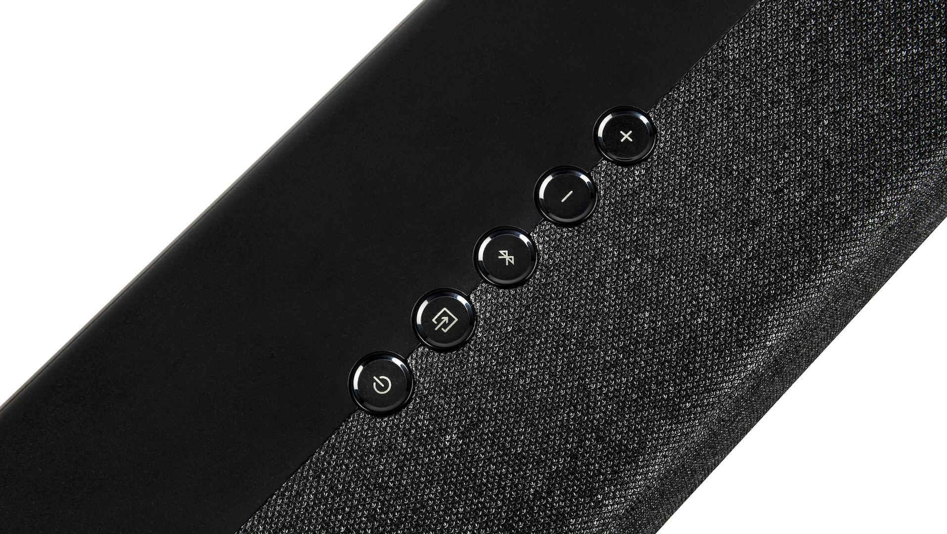 De DHT-S218 van Denon langs boven gezien.