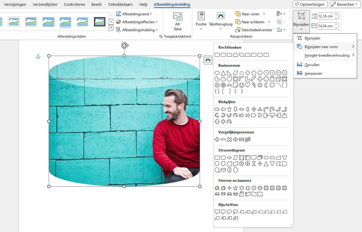 Er is een groot aanbod aan uitsnedevormen.