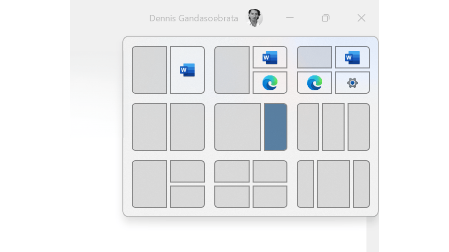 Bepaal hoe je je vensters positioneert.