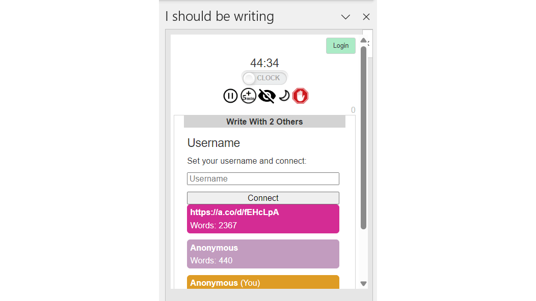 Je kunt ook de competitie aangaan met anderen.