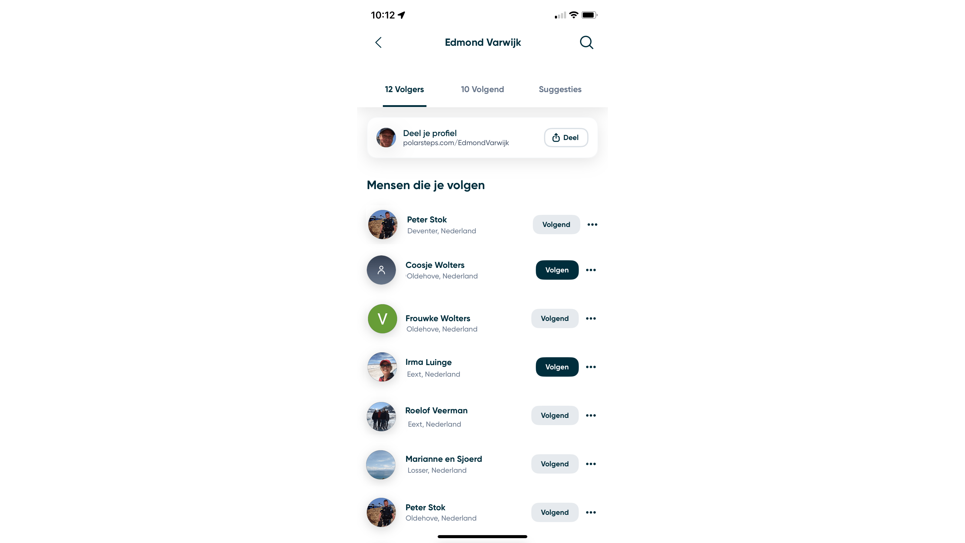 Volg zelf en laat je volgen om het reizen met Polarsteps nog leuker te maken.