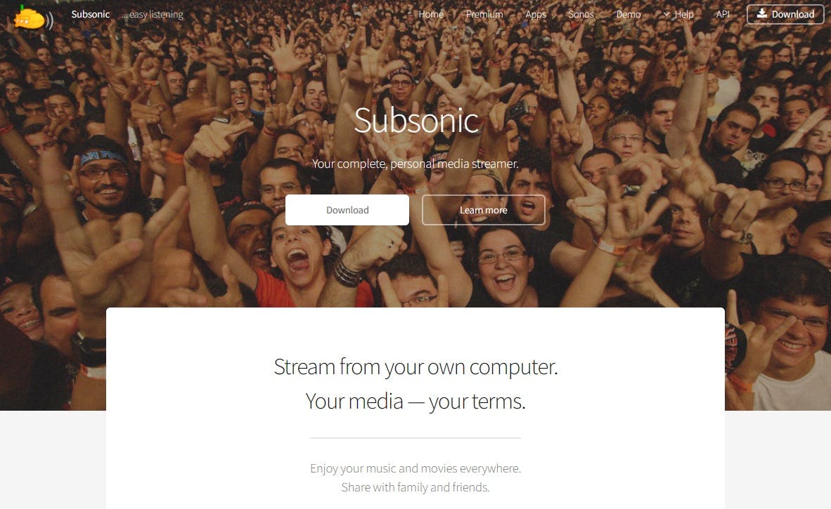 Veel apps zijn compatibel met het oude en vertrouwde Subsonic.