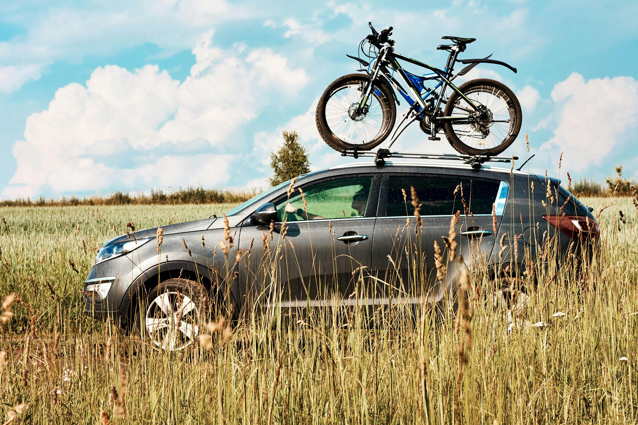 Fietsendrager op het dak