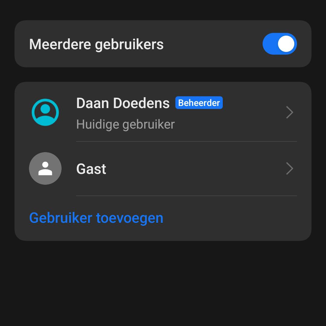 Zo maak je een extra gebruikers- of gastaccount aan op Android