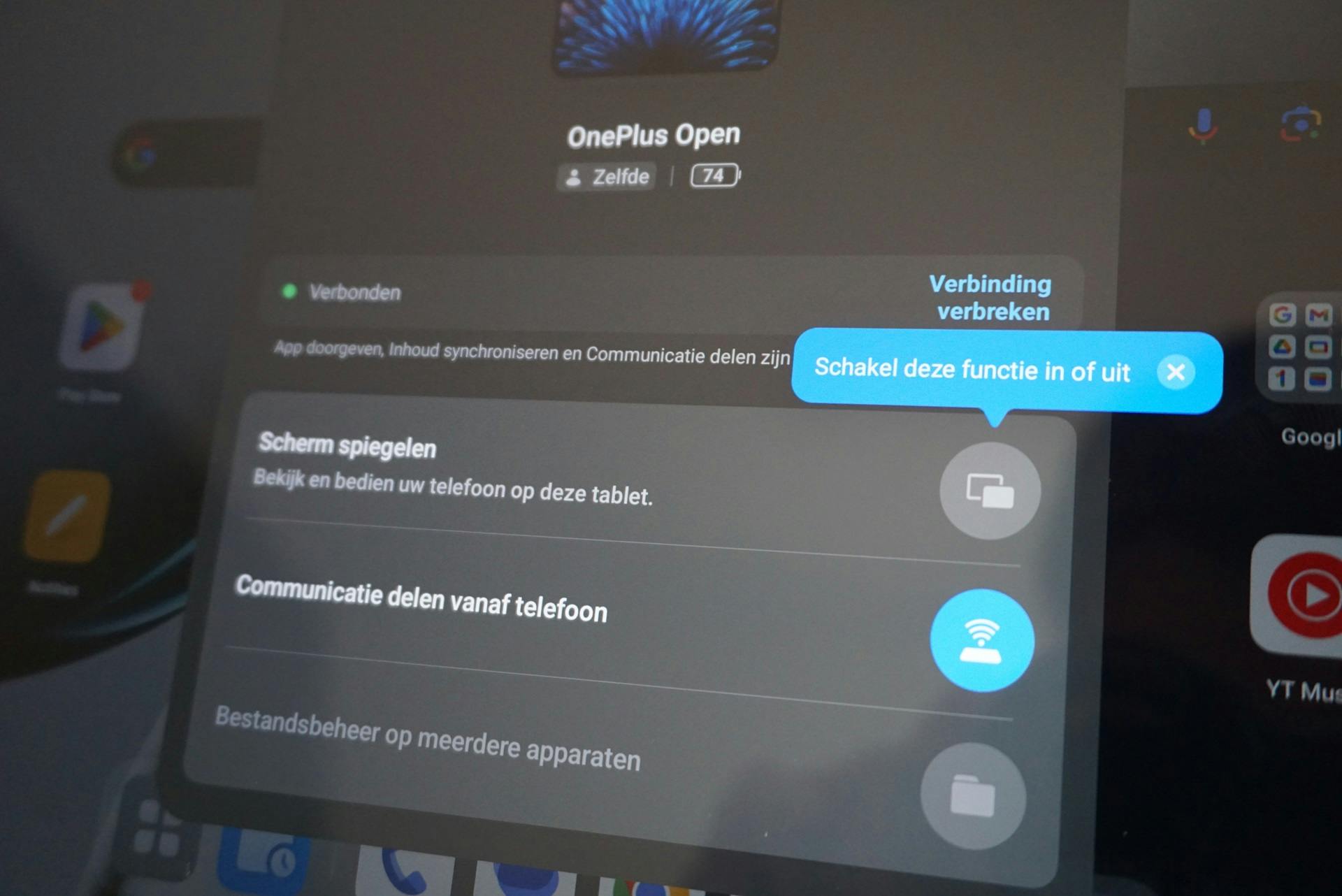 Het grote scherm oogt lekker scherp.