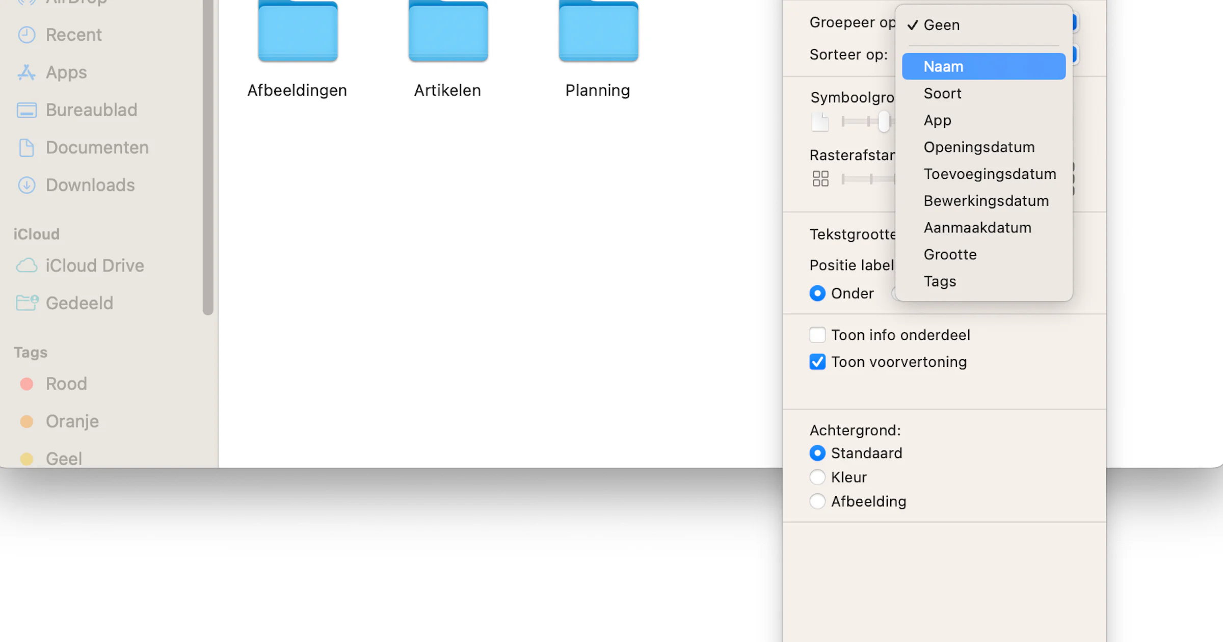 Finder-instellingen voor mappen in macOS: zo werkt het