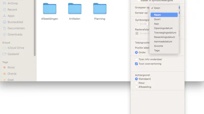 Finder-instellingen voor mappen in macOS: zo werkt het