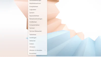 Rechtsklikken op de Windows-knop: alle instellingen bij de hand
