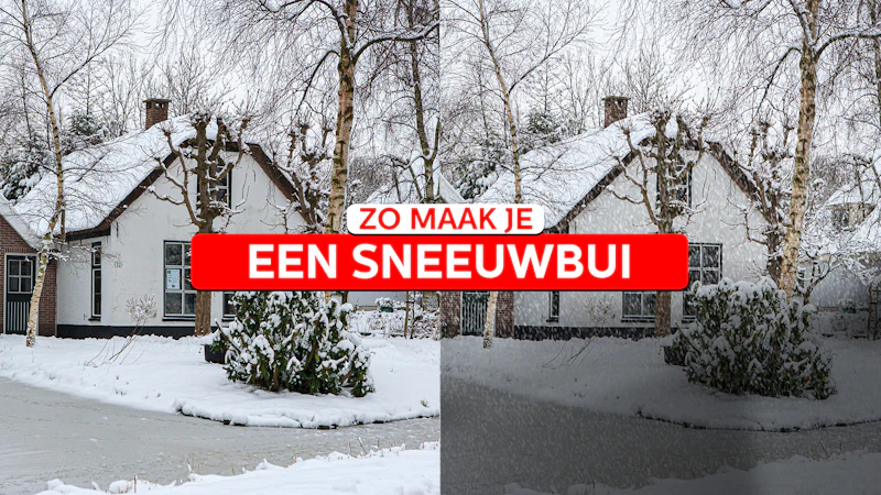 Een sneeuwbui maken in Photoshop