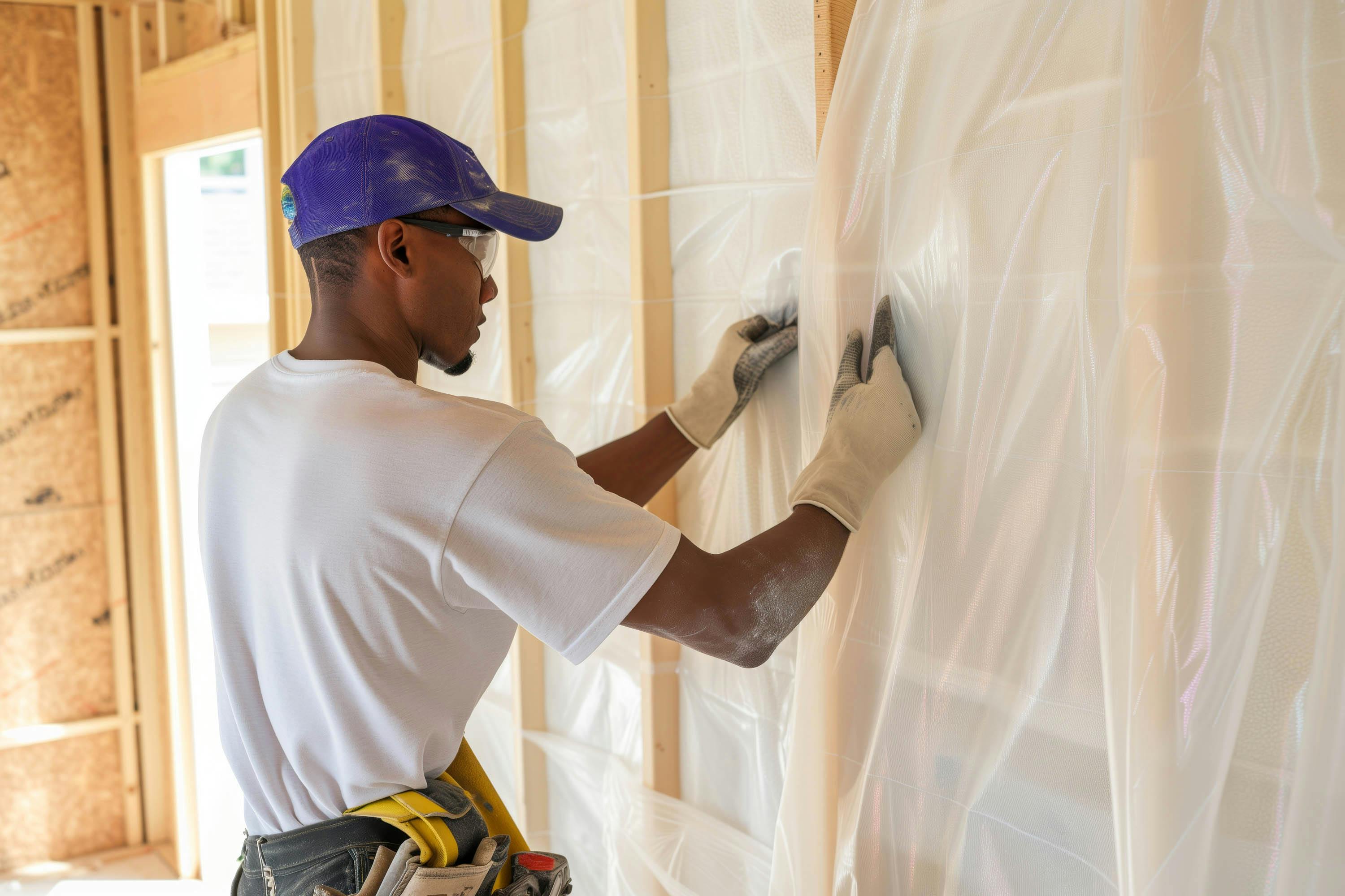 Zelfs bij een voorzetwand plaats je best een dampscherm.