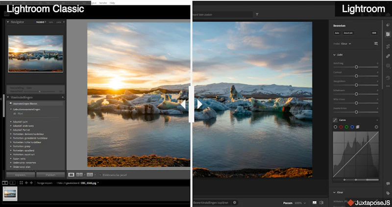De verschillen tussen Lightroom en Lightroom Classic