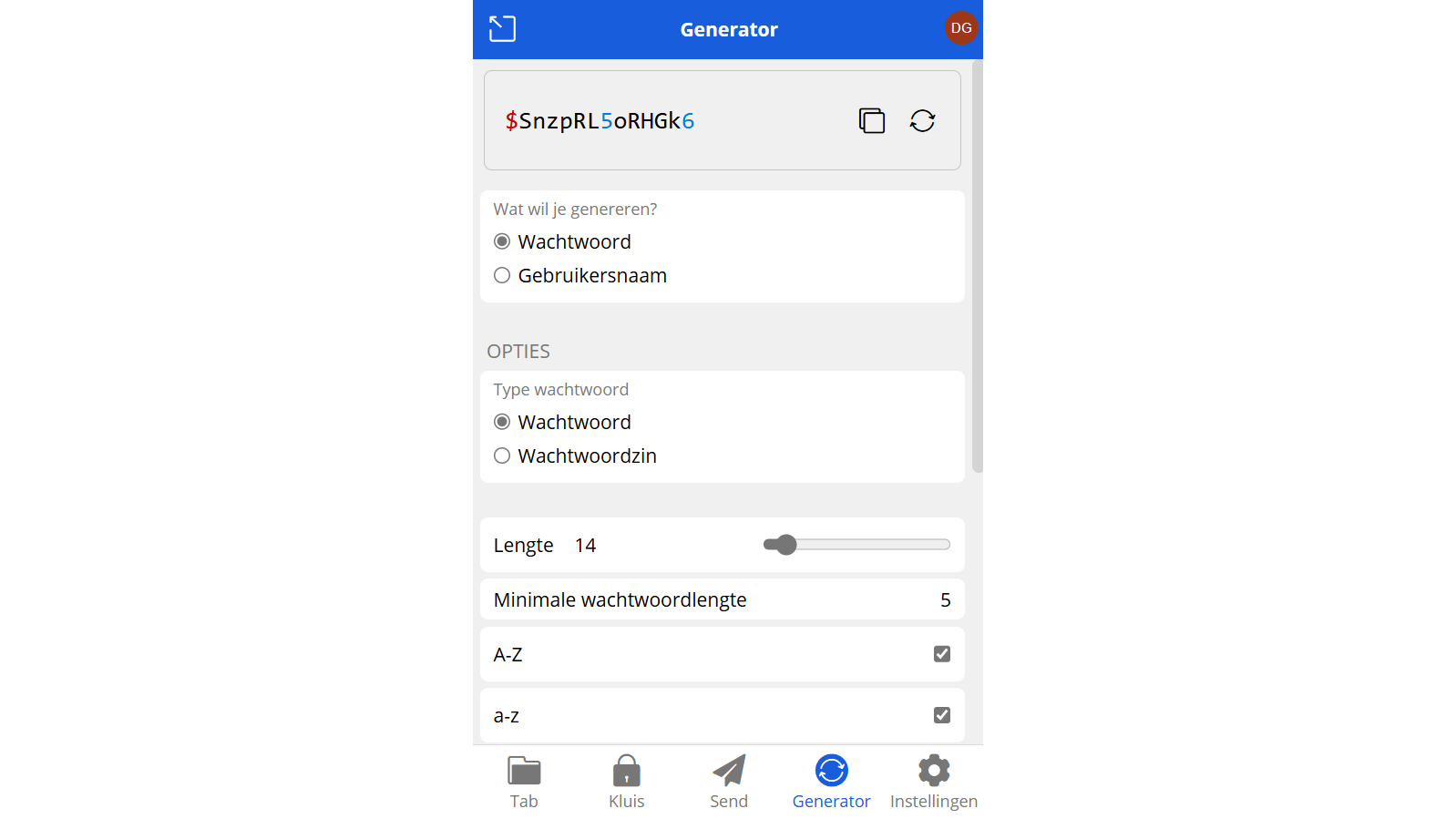 Je krijgt direct toegang tot je aanmeldingsgegevens.