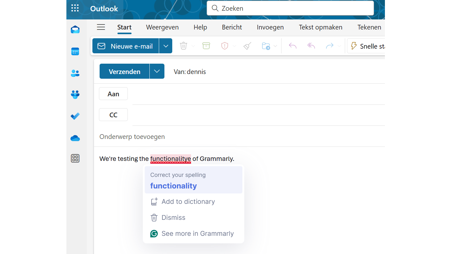 Dankzij de extensie hoef je de pagina van Grammarly nauwelijks meer te bezoeken.
