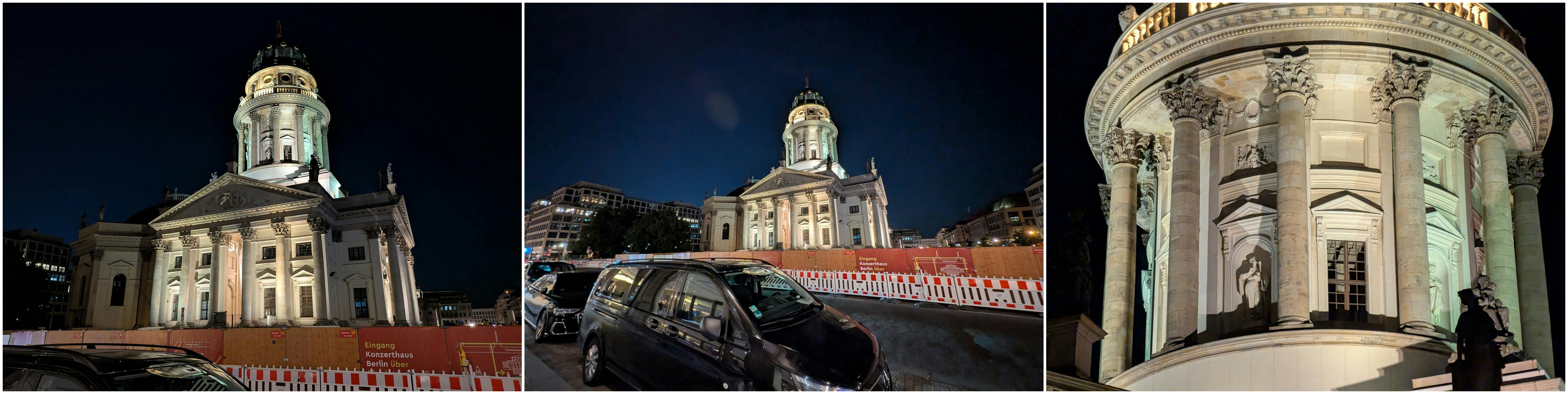 Rond middernacht in een donker Berlijn.