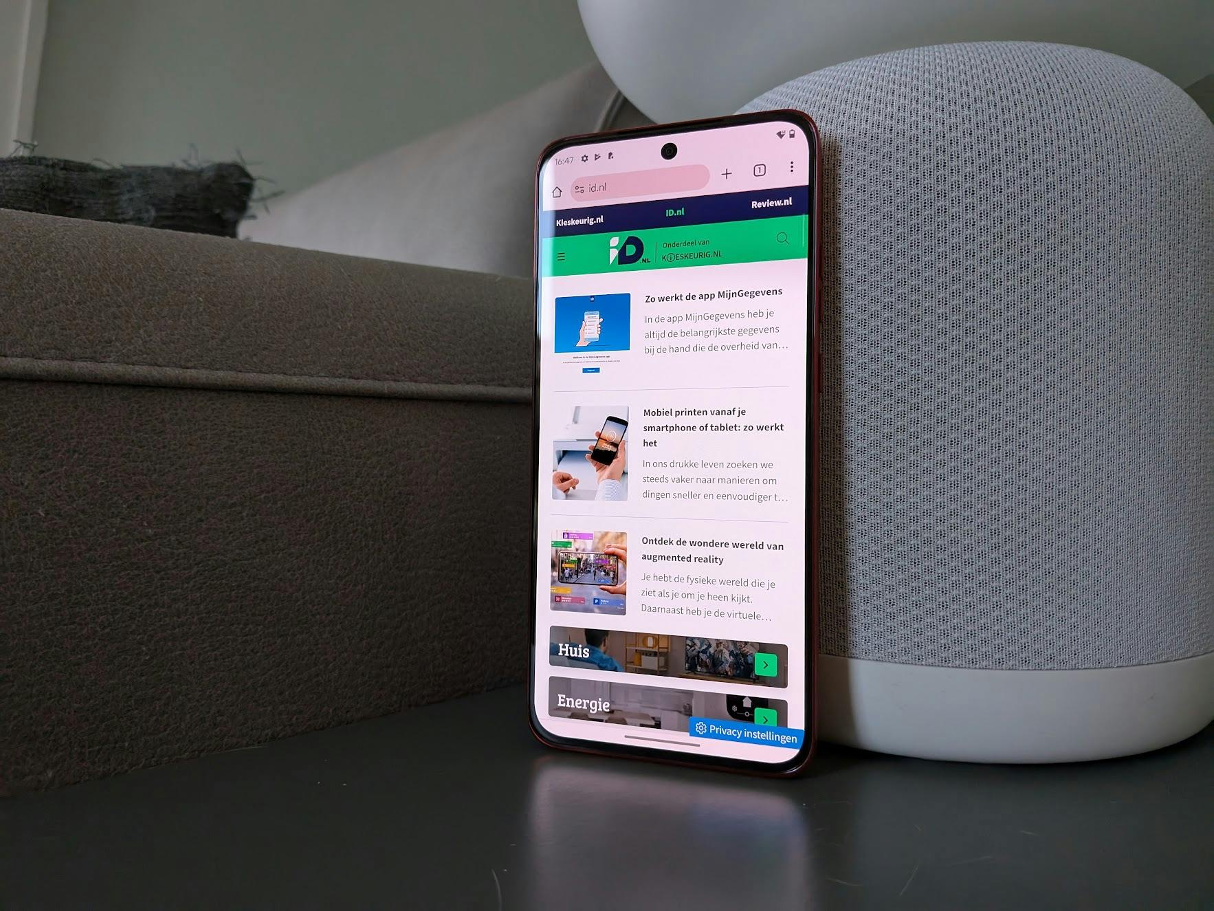 We zijn erg tevreden over het scherm.