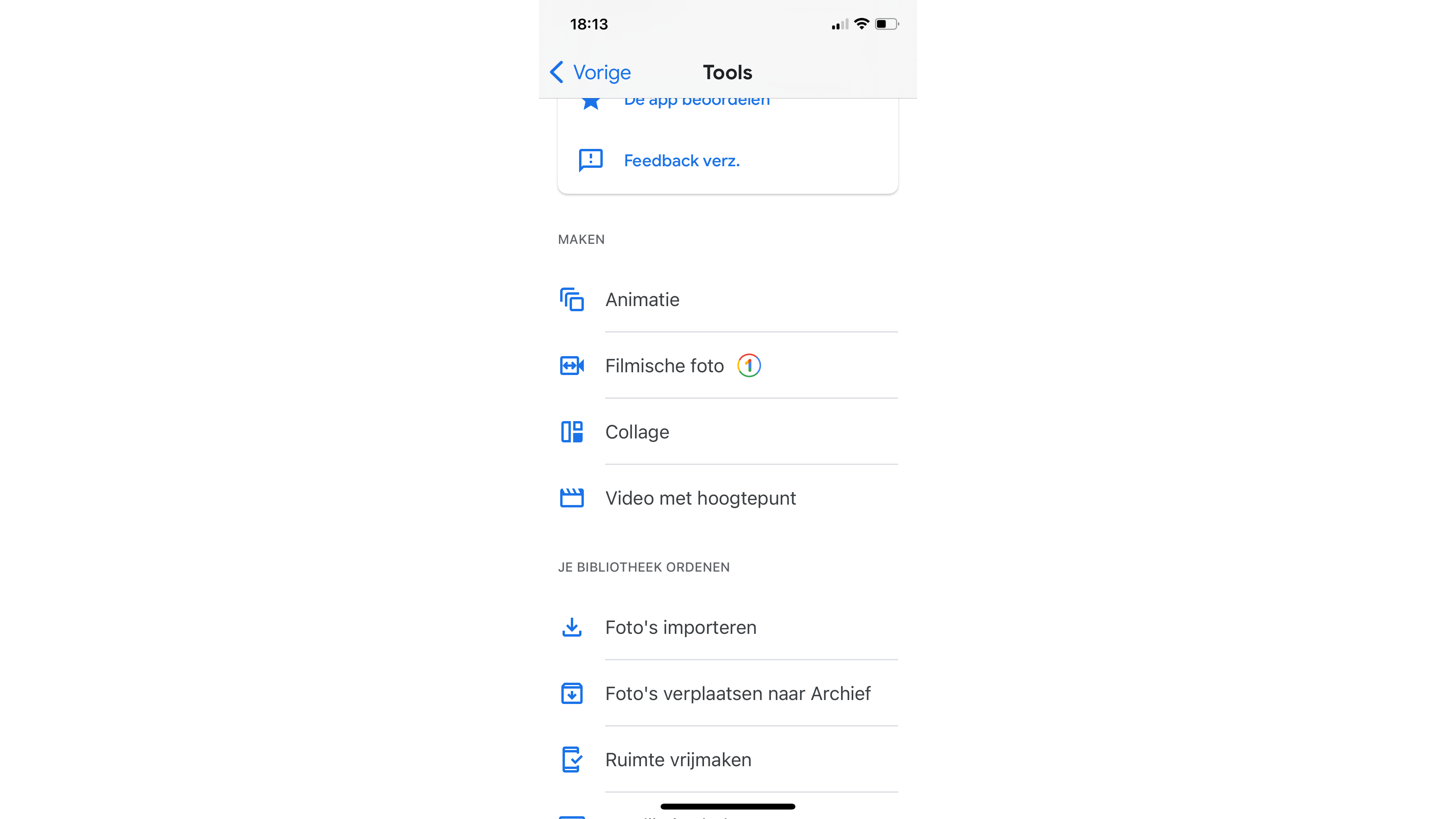 Bij de Tools vind je Video met hoogtepunt.