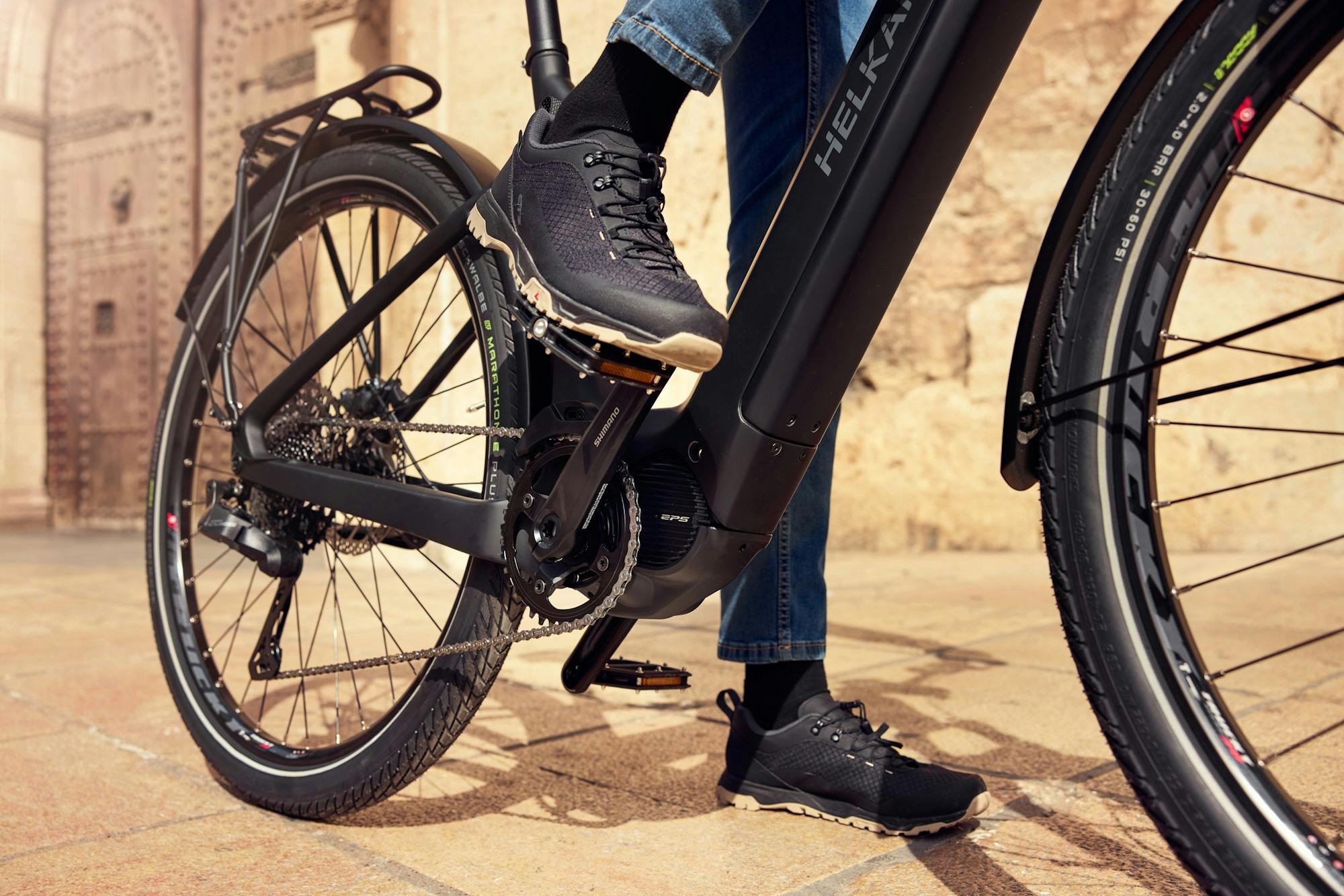 E-bike met motor van Shimano