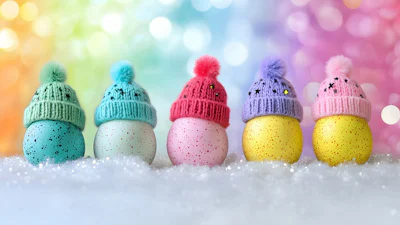 Ik zie, ik zie wat jij niet ziet: paaseieren in de winter