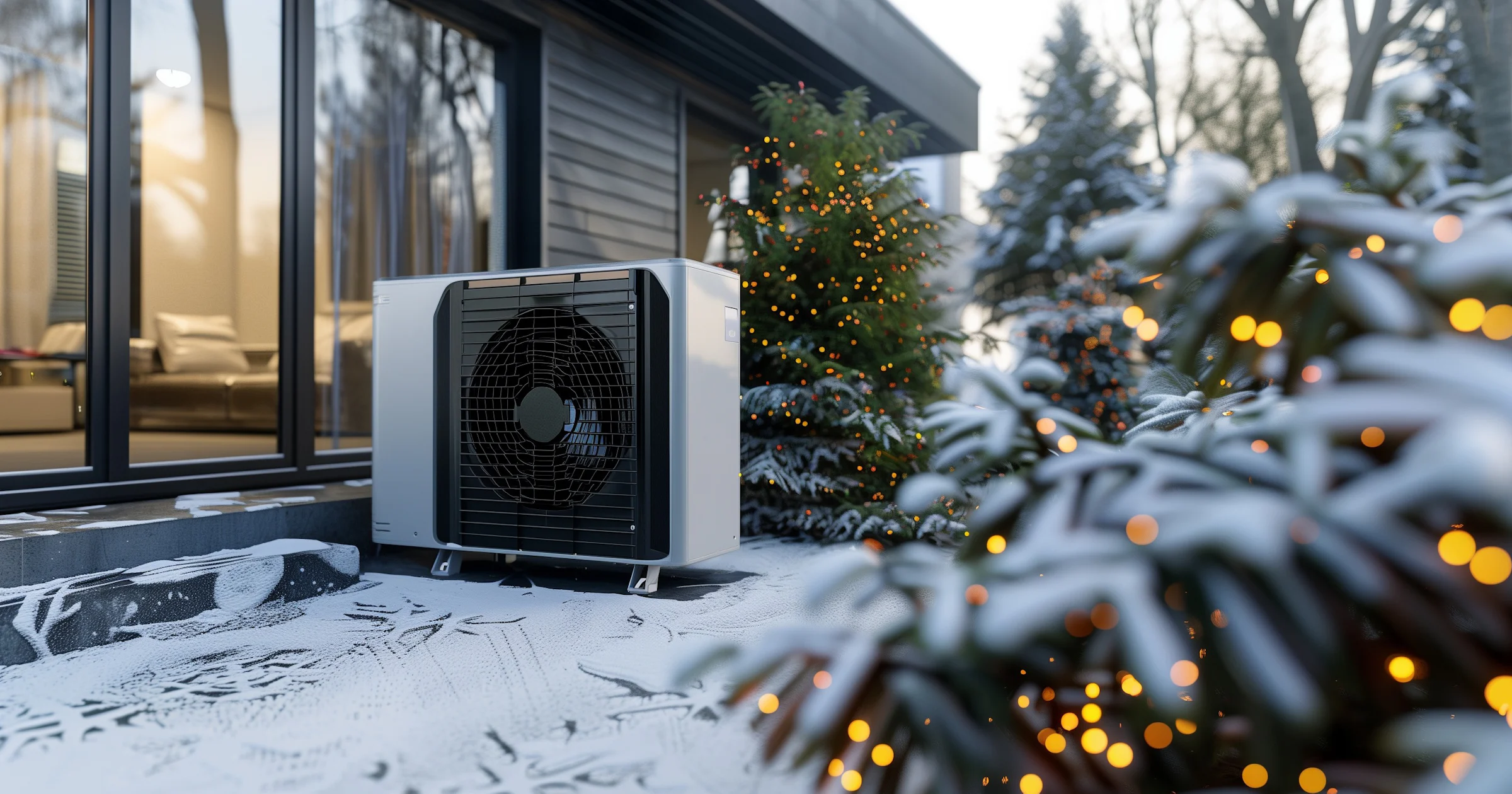 Buiten is het koud, binnen gezellig warm dankzij de airco