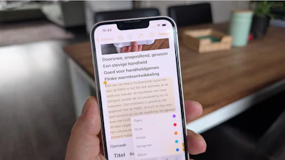 Meer overzicht in de Notities-app: koppen en tekst inklappen in iOS 18