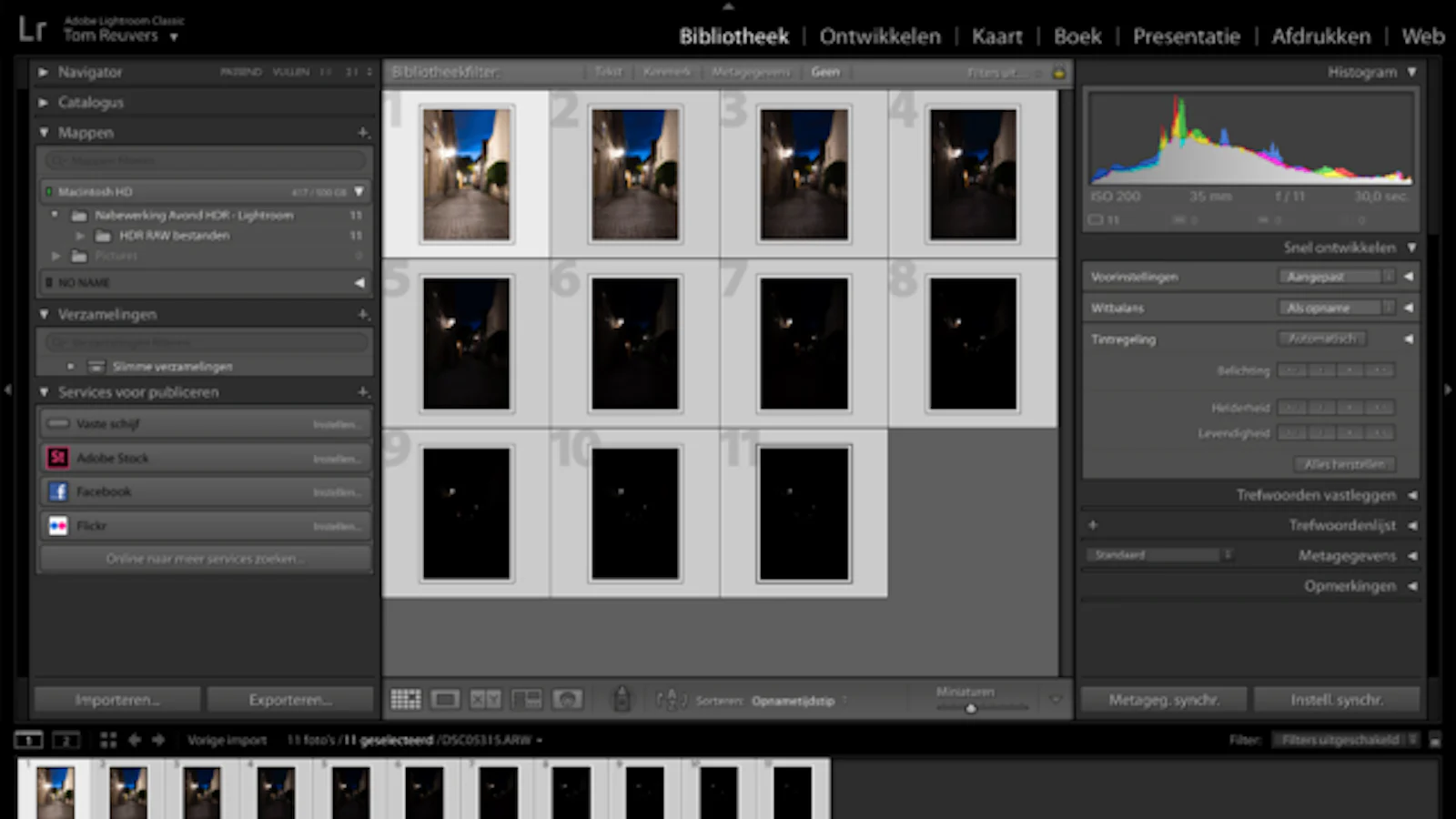 Lightroom - Zo voeg je je avondfoto's samen als HDR