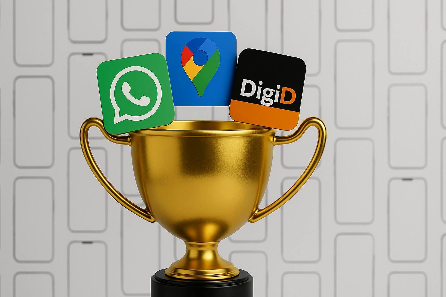 WhatsApp, Google Maps en DigiD populairste apps in Nederland