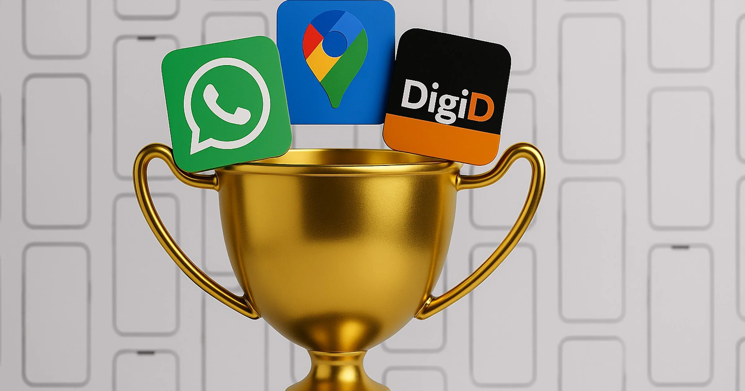 WhatsApp, Google Maps en DigiD populairste apps in Nederland