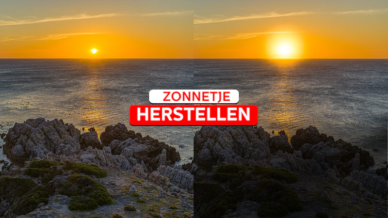 Een zonsondergang herstellen in Lightroom Classic