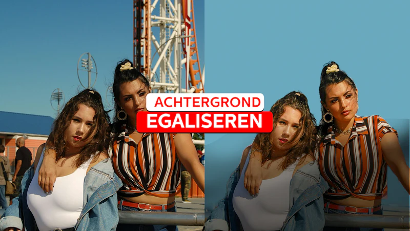 Een achtergrond egaliseren in Lightroom Classic