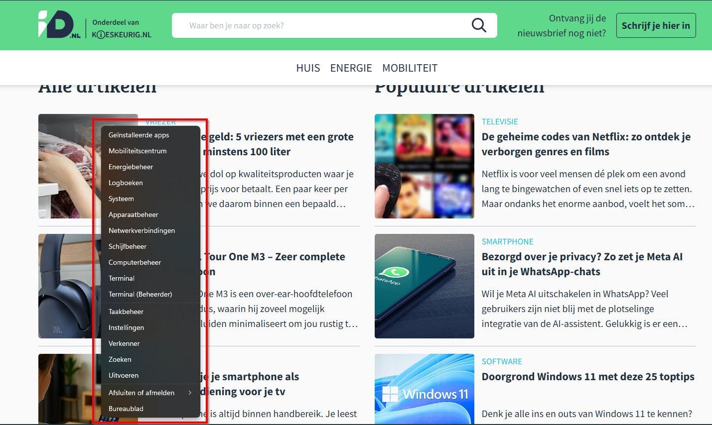 Zó handig is het (verborgen!) tweede Startmenu van Windows 11