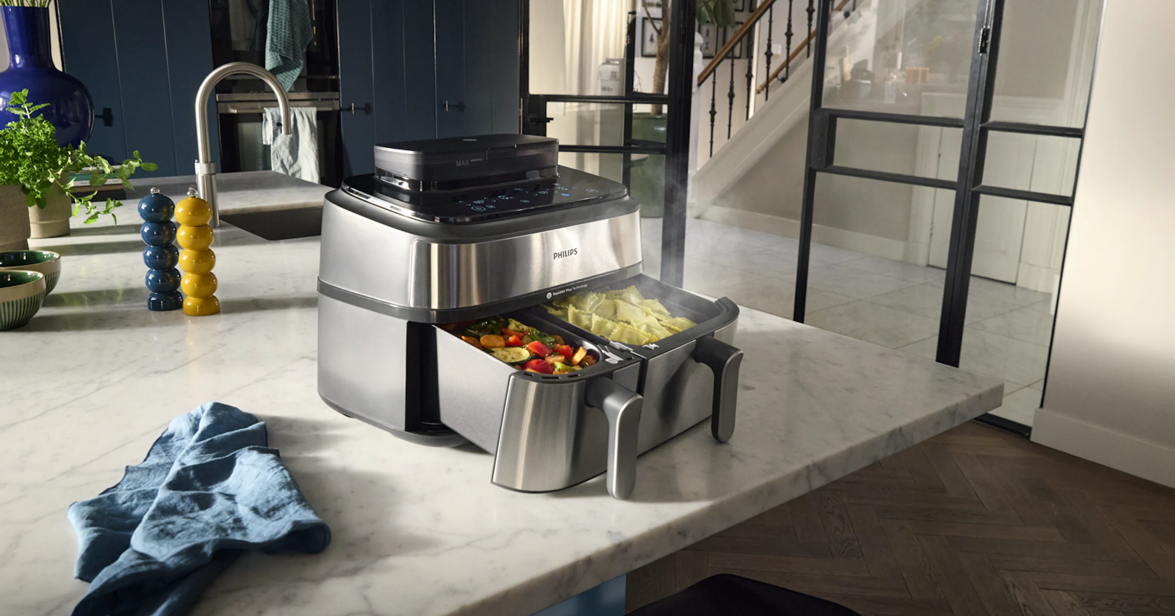 Review Philips dubbele airfryer met stoomfunctie – Veelzijdig, voor wie de tijd neemt